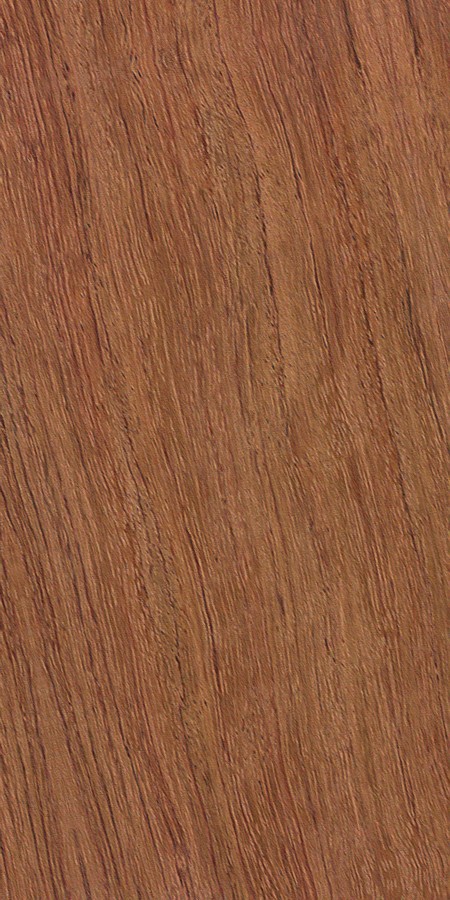 Bubinga wood grain sample